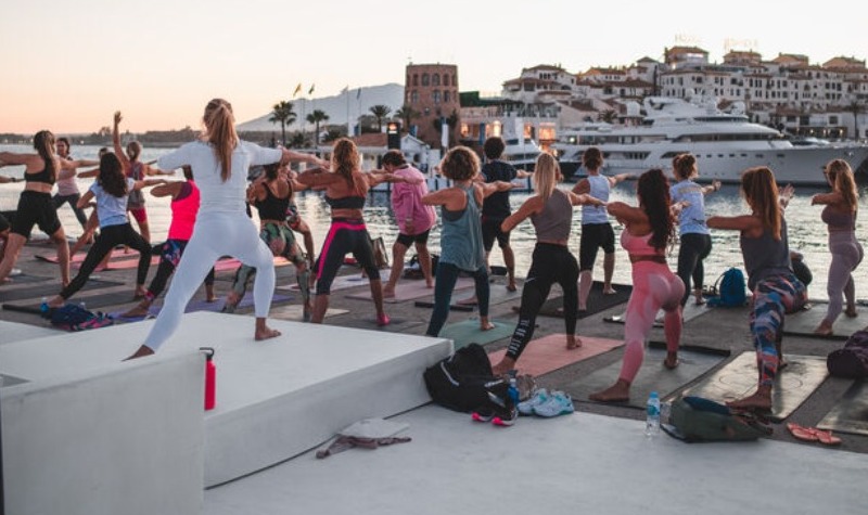 One-of-a-kind opportunity to relax by the ocean at the Cívitas Puerto Banús global yoga festival.